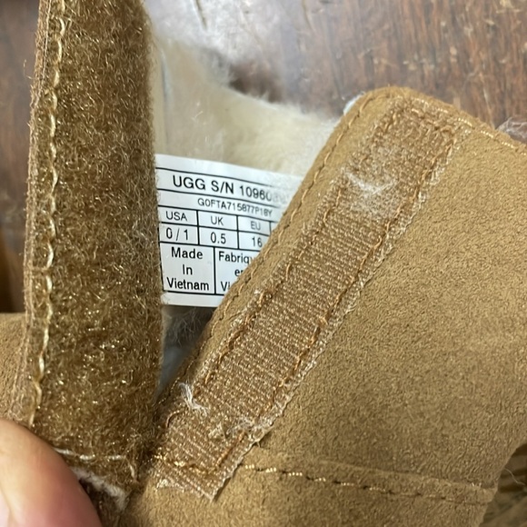 NWOB UGG kids infant girls Shoes boots size 0 1 - Picture 7 of 9